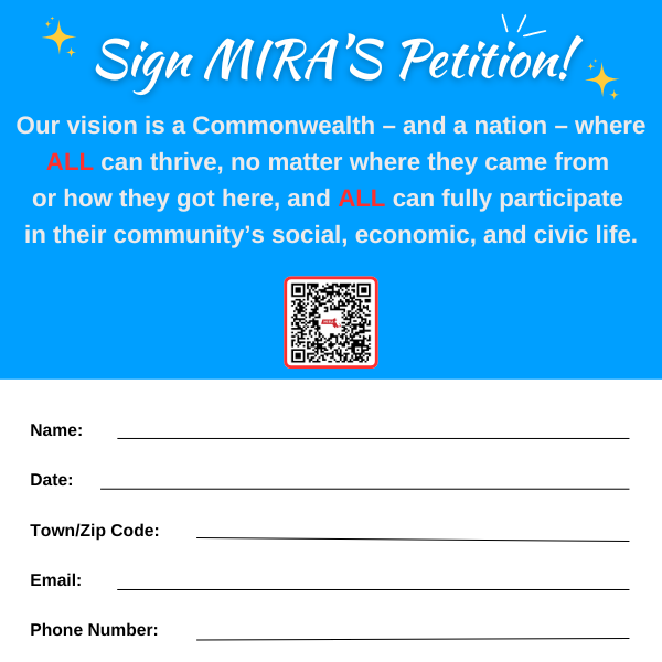 Sign MIRA's Petition!